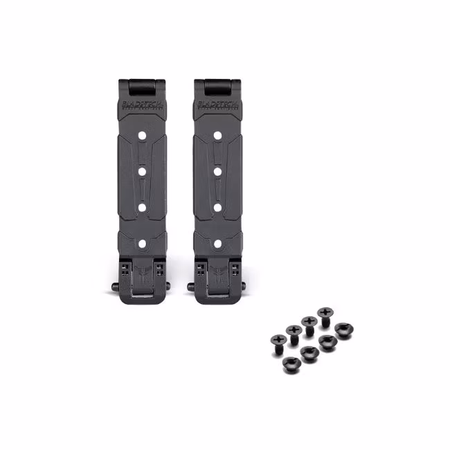 Blade-Tech Molle-Lok Small, två MOLLE-fästen på 3 tum med fyra monteringshål vardera, fyra skruvar och fyra hylsor