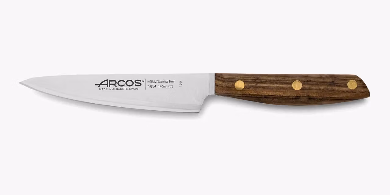 Arcos Nordika Allkniv 14 cm i NITRUM®-stål med handtag i Ovengkolträ