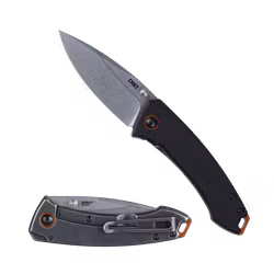 CRKT Tuna Compact Black Fällkniv i 8Cr13MoV