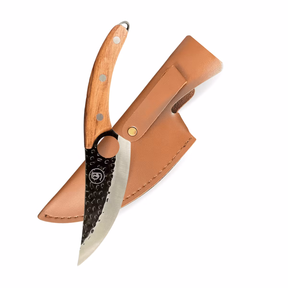 Green Goose Friluftskniv med läderslida