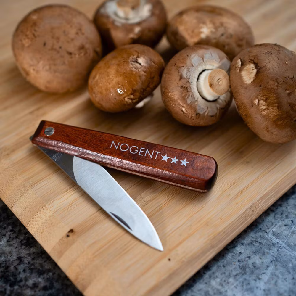 Nogent Fickkniv / Fällbar Skalkniv 8 cm med trähandtag