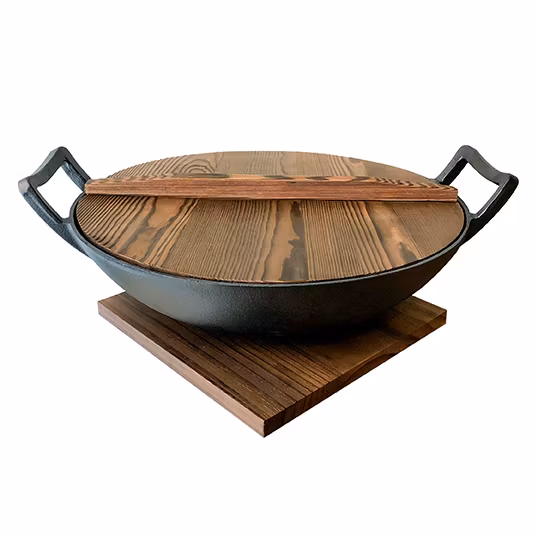 Gjutjärns Wok Ø 36 cm, volym 6,0 liter