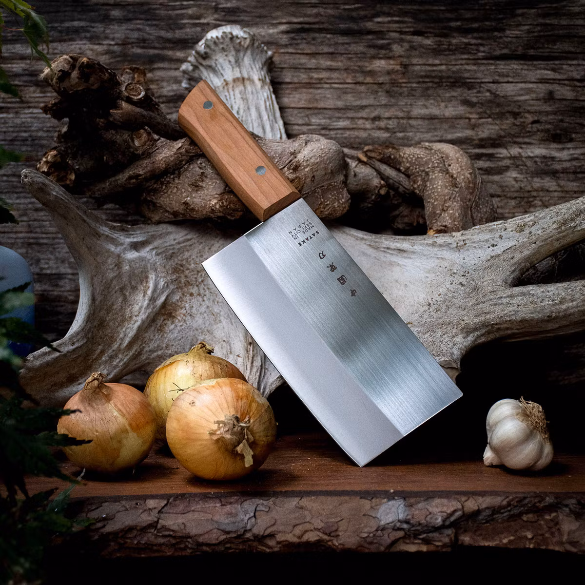 Satake Chopper / Kinesisk Kockkniv 16 cm trähandtag