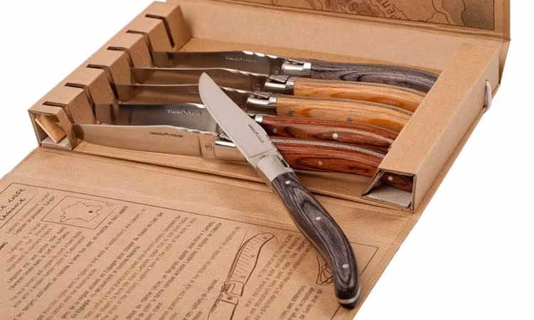 Laguiole bbq knives 6-pack mixed