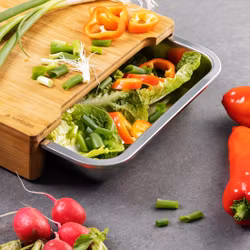 Skärbräda Bambu med lådor