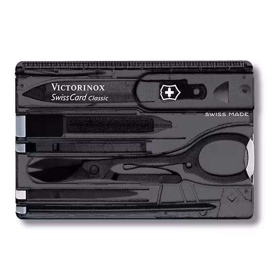 Victorinox SwissCard Classic ruby red transparent