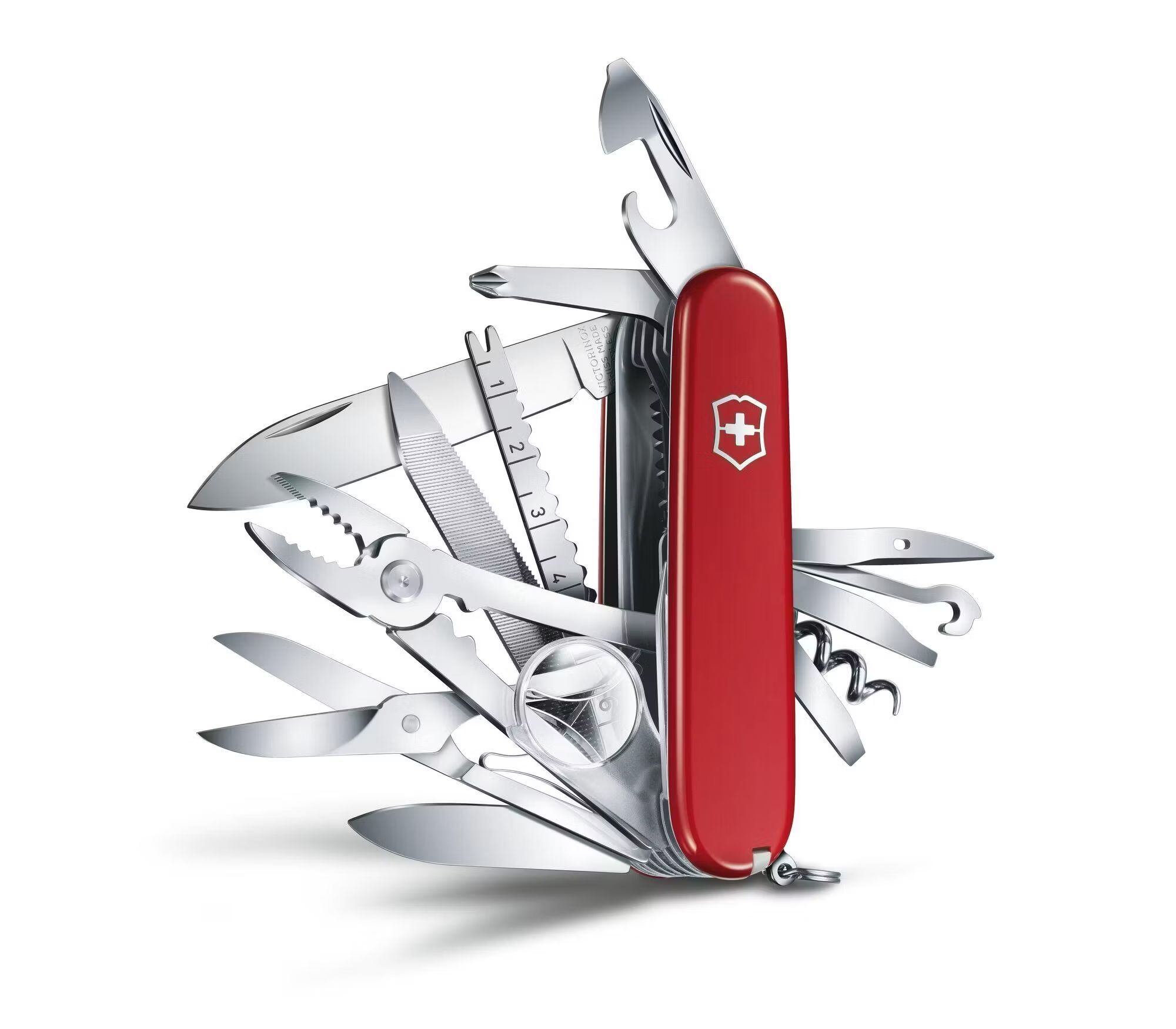 Victorinox pocket knife SwissChamp red Original Swiss Army, 91 mm