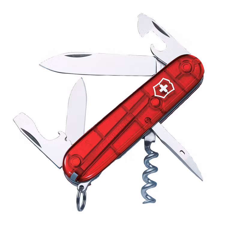 Victorinox Spartan Fickkniv röd transparent