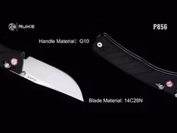 Ruike P856-B Crossbar Svart G10 Fällkniv