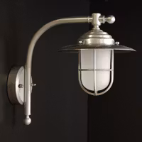 Gallerlampa borstad krom 163C