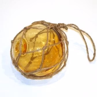 Glasflöte Amber