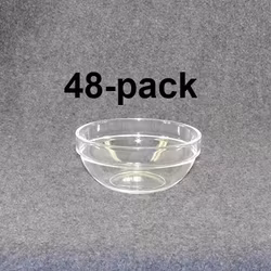 Plastskål stapelbara klar/blå 48st 48:- (1:00st)