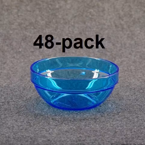 Blå plastskål stapelbara 1:-/st   Kustboden.se