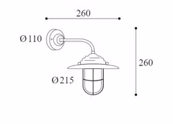 Gallerlampa Mässing 134