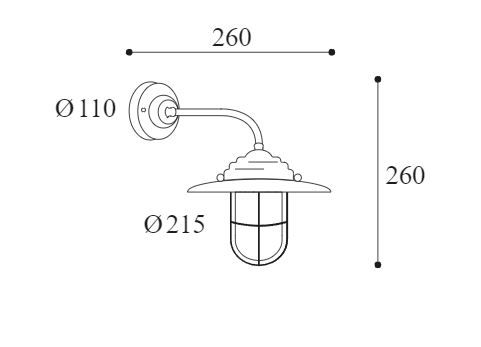 Gallerlampa Grönpatinerad 134.AR