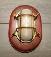Gallerlampa Mässing/Trä