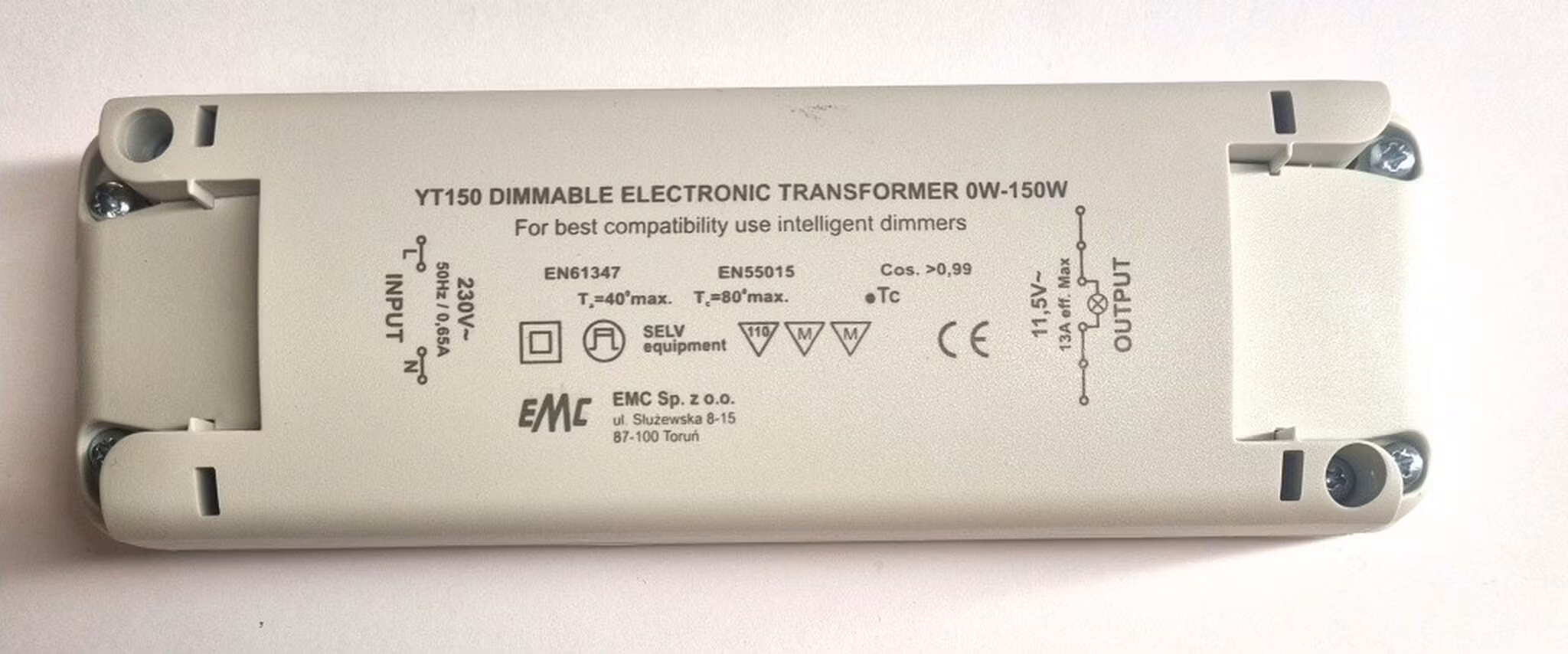 Smart Transformator YT150-12  0-150W   Kustboden.se