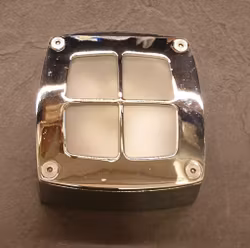 Vägg/taklampa 121C Krom