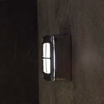 Vägg/taklampa 121C Krom