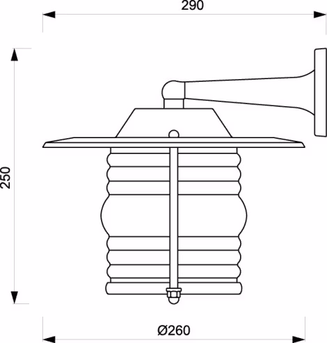 Vägglampa mässing 2059.L Kustboden.se