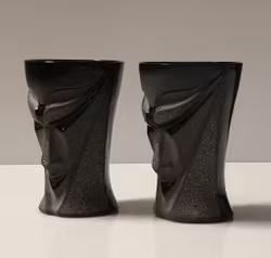 Mats Jonasson Lucifer nubbglas svart 2-pack