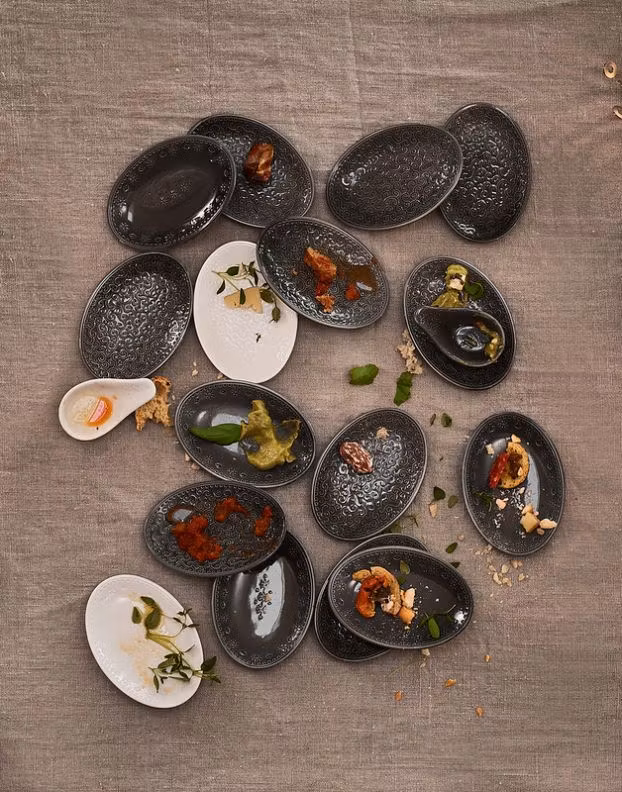 Orient Tapas assiett i 4-set från Cult design i färgen vit.