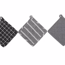 Grytlapp från Classic textiles i återvunnet material. Färg: Grårutig.