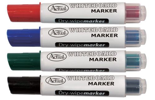 Whiteboardpenna grön som kan återfyllas med ny färgpatron, spetsen är 1-3 mm Från Actual.
