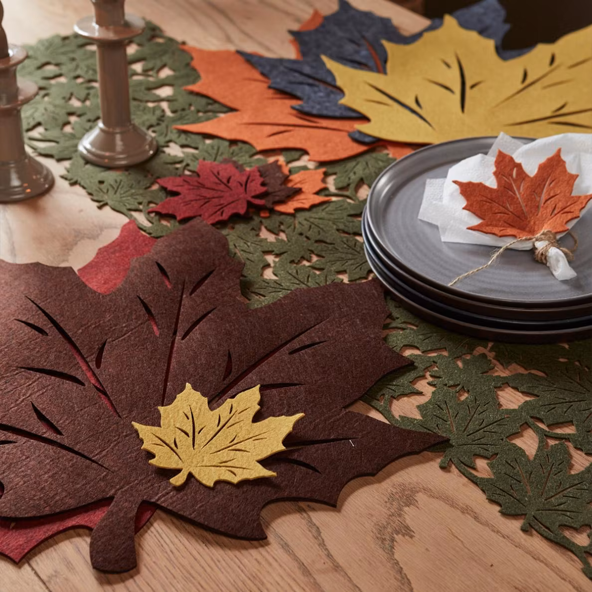 Noble house Vanja 4 st mörkbruna glasunderlägg/coasters