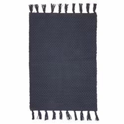 Boel & Jan Edith marinblå bomullsmatta mått 160 x 230 cm