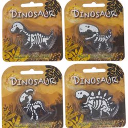 Dinosaur svart suddgummi Glow in the dark Pepper pot