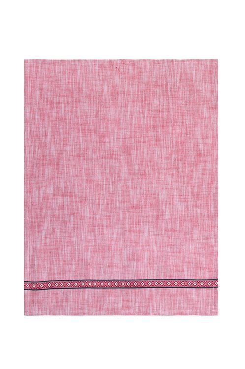 Tella en röd kökshandduk i 100% bomull från Noble house i mått 50 x 70 cm.