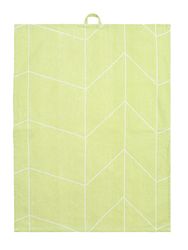 Tango en kökshanduk i grönt och vitt i 100% bomull från Noble house, mått 50 x 70 cm.
