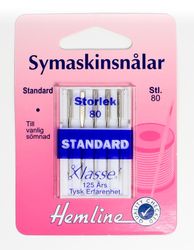 Symaskinsnålar Standard. Stl 80.