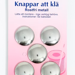 Knappar att klä. Antal 5 st. 22 mm.
