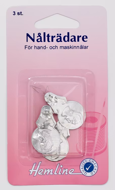 Nålträdare för hand och maskinnålar. 3 st.