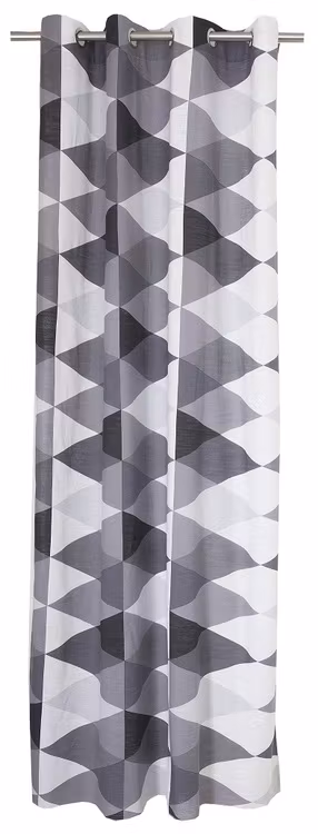 Gardinset med två öljettlängder. Mått 2 x 140 x 250 cm.