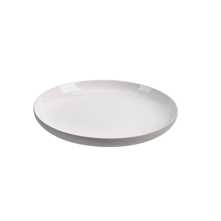 Assiett Skagen en ¨mixa och matchaservis¨ i vitt med grå undersida från Modern house. Mått D 23 cm.