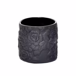 Blomkruka Cylinder black rose från Cult design i svart. Dia. 7,5 cm. H. 7,5 cm.