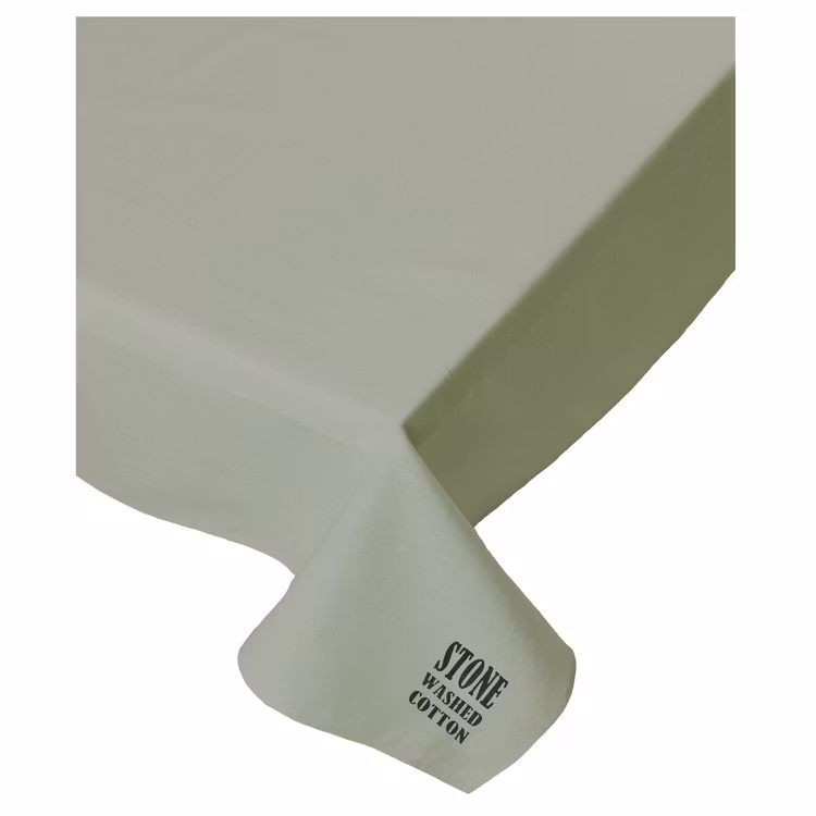 Duk Stockholm misty green i stentvättad bomull. Färg: Misty green. Mått 140 x 240 cm. Material: 100% bomull.