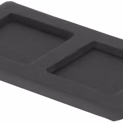Kub 2 bas i gummi från Cult design i svart.