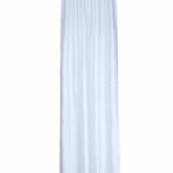 Evelina ett vitt tunt gardinset med silverstjärnor från Noble house med kanaler.