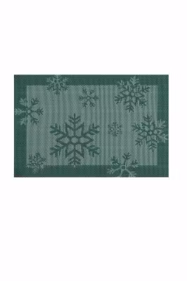 Tablett Snowflakes. Färg: Grön och vit.