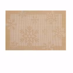 Tablett Snowflakes. Färg: Guld och vit.