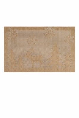 Tablett Deer. Färg: Guld och vit.