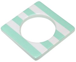 Change ljusmanschett från Cult design. Färg: Vit med mintgröna ränder.
