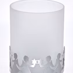 Lykta Ängel stor. Färg: Aluminium och frostat glas.