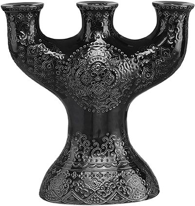 Orient kandelaber från Cult design färg Asphalt.