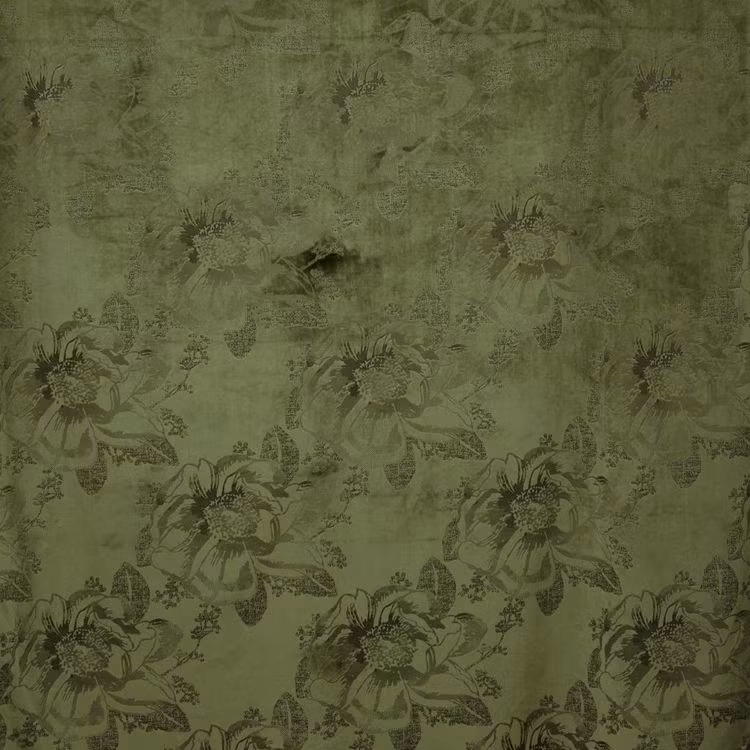 Roma beauty är en gardinlängd i sammet med multiband. Färg: Grön.