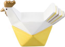 Hello Hen Gömma S Från Cult design är en perfekt godisgömma till helggodiset.  Färg: Gul, vit och guld.
